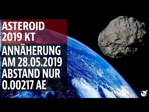 Asteroid 2019 KT - Approach on May 28, 2019 - Distance only 0.00217 AU