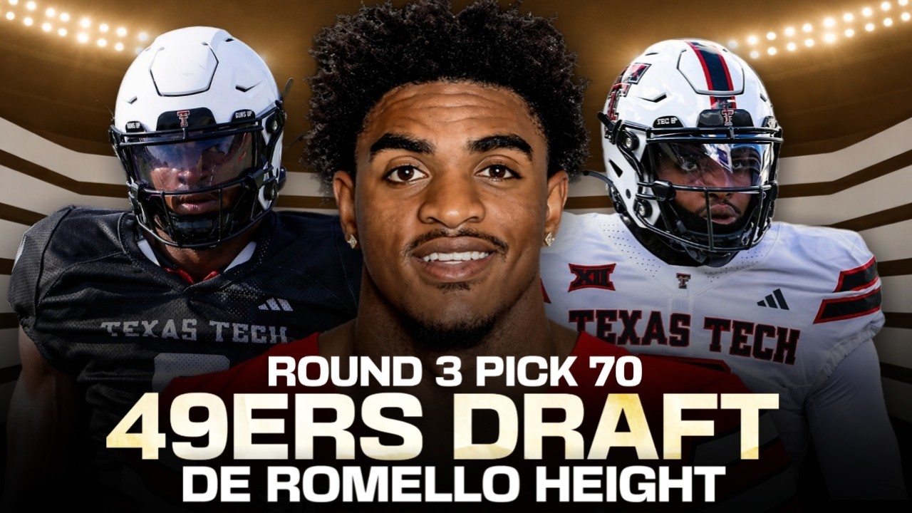 BREAKING: 49ers draft FAST Romello Height to DE