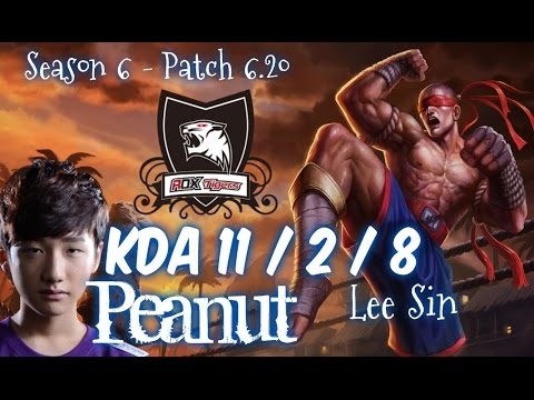 ROX Peanut LEE SIN vs ELISE Jungle - Patch 6.20 NA Ranked | League of Legends
