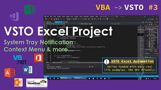VSTO e03 - How to show Notification using NotifyIcon and dynamic Context Menu in VSTO Project