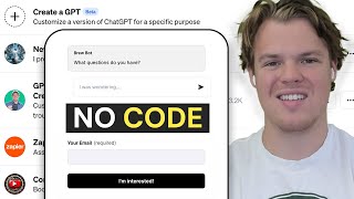 No-Code Custom GPTs For Landing Pages: Chatbots For Lead Funnels - OpenAI GPTs Tutorial