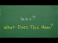 What does LN(x) = in math?