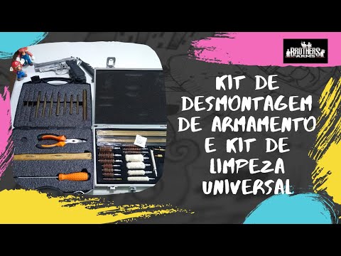 kit de Desmontagem de armamento e limpeza universal - Glock - CZ - Taurus- Imbel - Colt -Springfield