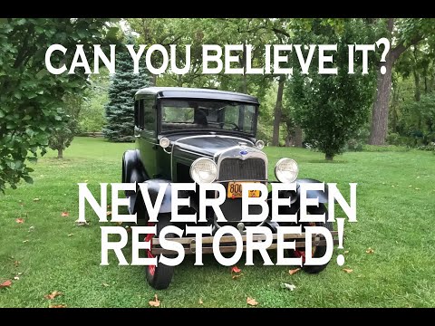 This 1930 Ford Model A Sedan is a True Survivor and has Never Been Restored!