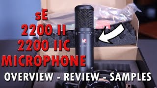 Video thumbnail for sE Electronics 2200a II  and 2200a II C Microphone Review with Samples by purewaveaudio