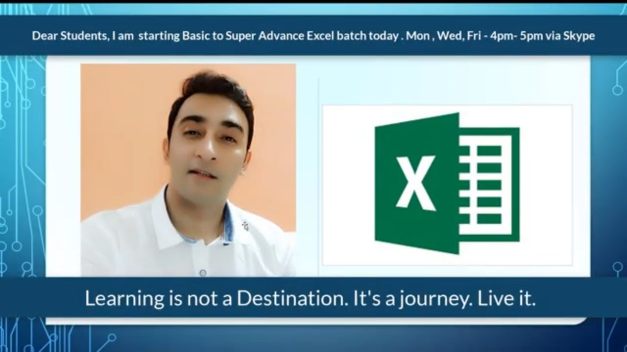 Basic to Super Advance Excel Weekday Batch Begins - by Ajay Parmar