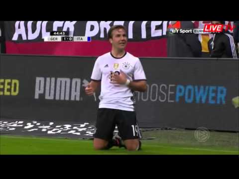 Mario Gotze Goal Germany vs Italy 29/03/16
