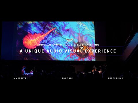 Andrea Cichecki & Oilhack Live | Modular Synth Music and Immersive Live Painting