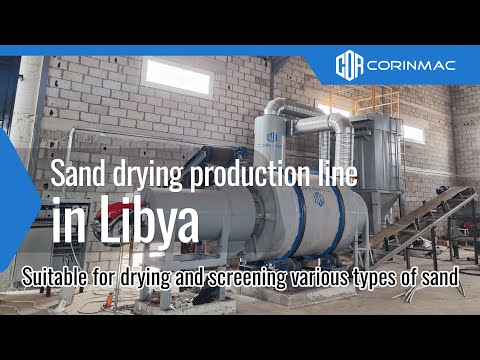 Linha de produção de secagem de areia de rio