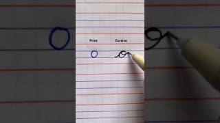 Cursive o | how to write cursive o | small o in cursive #cursivewriting #cursive #art #english #asmr