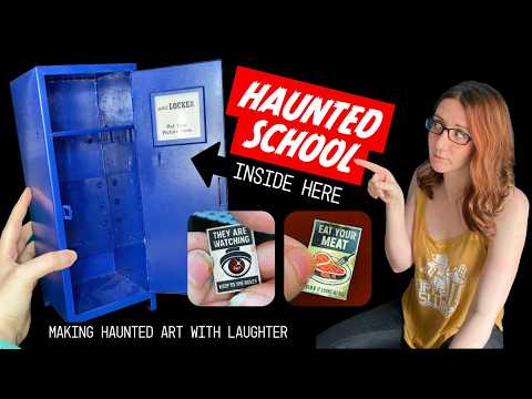 I'm Making a Miniature Haunted School Inside a Locker