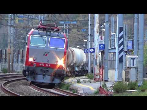 Mignanego (GE) treni in transito 11 nov. 2017