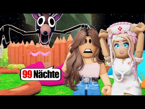 99 nights in the forest 🌳 but Isy is building a hospital 🏥 so I don't die 💀 Roblox