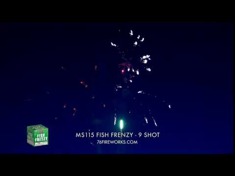 MS115 Fish Frenzy - 9 Shots - 200G Cake Sky Bacon Fireworks