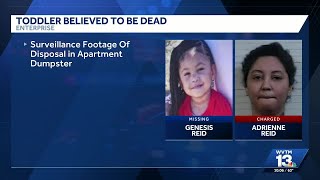 Mother charged with capital murder, abuse of a corpse in death of missing Enterprise toddler