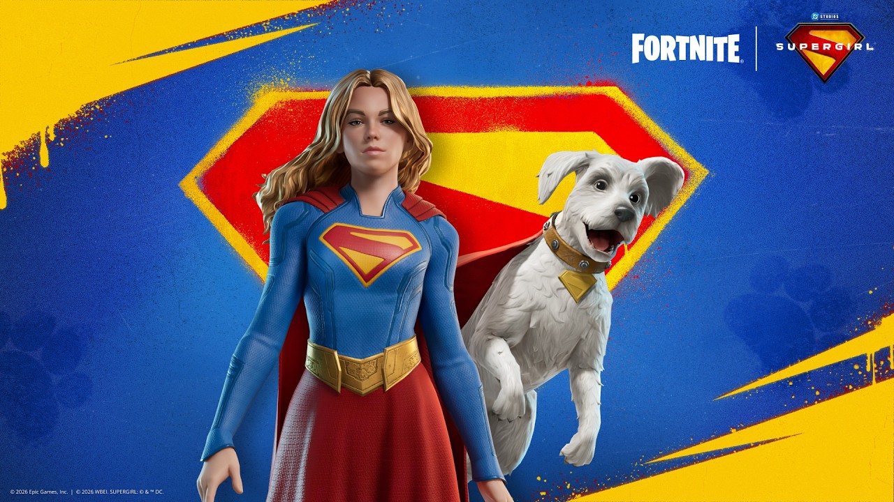 Party time! Supergirl and Krypto are coming to Fortnite!