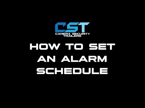 How to set an alarm schedule from PC