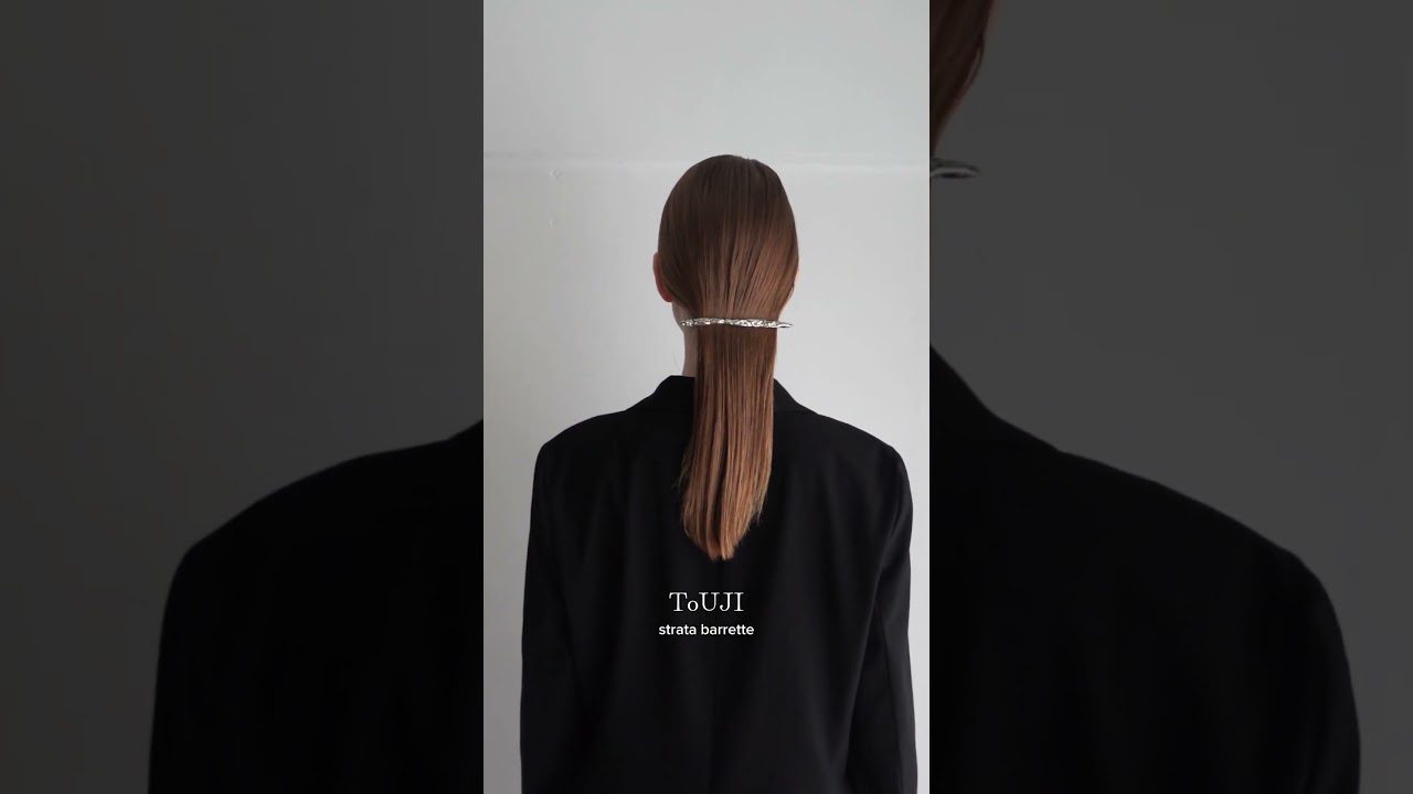 strata barrette(silver) #ヘアアレンジ #ヘアバレッタ #hairstyle