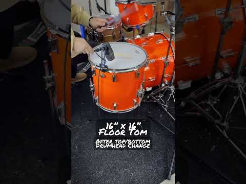 How do you think this 16” x 16” #floor  #tomtom sounds? #shorts #short #fix #tune #drums #comparison