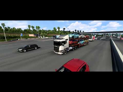 Scania Serie 5 Streamline - Cars Delivery to Paris | Euro Truck Simulator 2