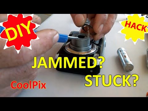Quick Fix for Compact Camera Stuck Lens and Lens Curtain: Coolpix