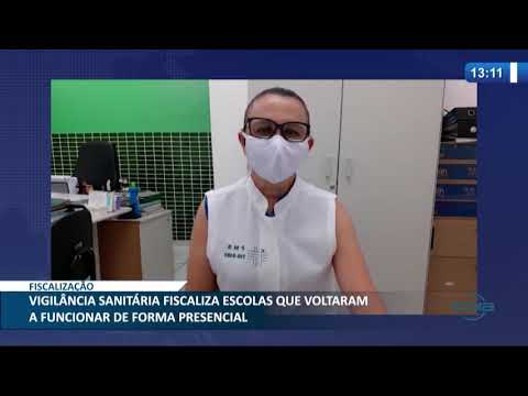 VigilaÌ‚ncia SanitaÌria fiscaliza escolas que voltam a funcionar presencialmente 30 09 2020