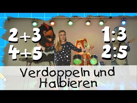 🐶 Verdoppeln und Halbieren - Mathe Lernlieder mit Marie Wegener || Kinderlieder