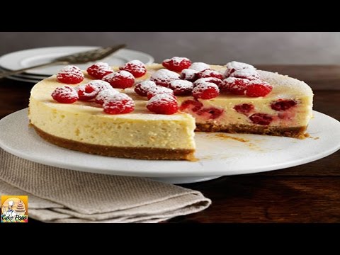 Baked raspberry & lemon cheesecake
