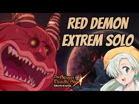 RED DEMON EXTREM SOLO GUIDE : Seven Deadly Sins Grand Cross ( Deutsch / German )