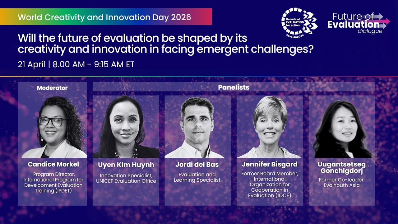 Future of Evaluation dialogue #9 - World Creativity and Innovation Day