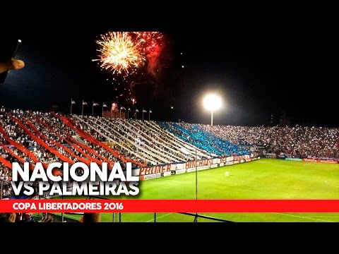 "Nacional vs Palmeiras | RECIBIMIENTO 2016" Barra: La Banda del Parque • Club: Nacional