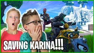 PLAYING FORTNITE WITH KARINA!!!