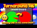 Agario Team Mode Turnaround #16, stunning ONE vs ALL come back, last man standing