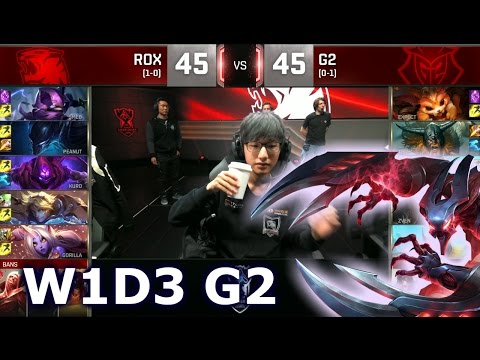 ROX vs G2 - Week 1 Day 3 | Group A LoL S6 World Championship 2016 W1D3 | Rox Tigers vs G2 eSports