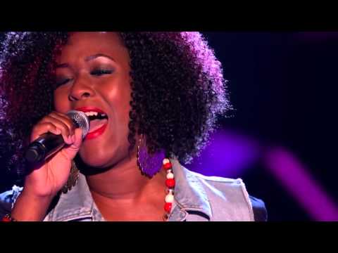 Janine Dyer performs 'Bridge Over Troubled Water' The Voice UK 2016  Blind Auditions 2