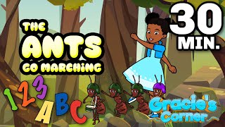 The Ants Go Marching + More Kids Songs and Nursery Rhymes | Gracie&#39;s Corner Compilation
