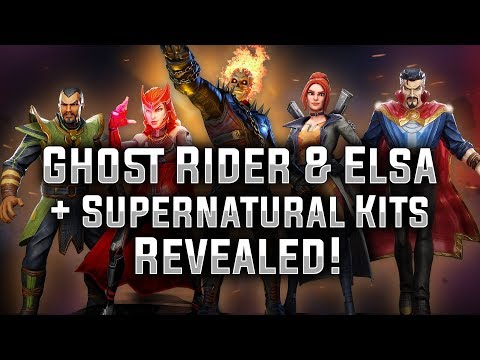 Ghost Rider & Elsa + Supernatural Kits Revealed! - MARVEL Strike Force - MSF