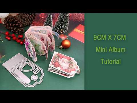 9CM X 7CM Mini Album Tutorial | Handmade Albums - #Alinacutle® #AlinaCraft #handmadecards