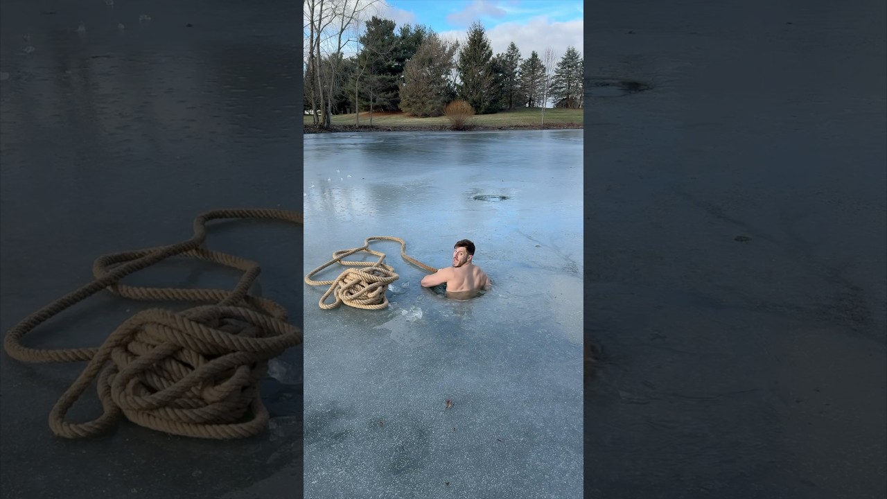 Swimming Under Ice Gone Wrong 😩