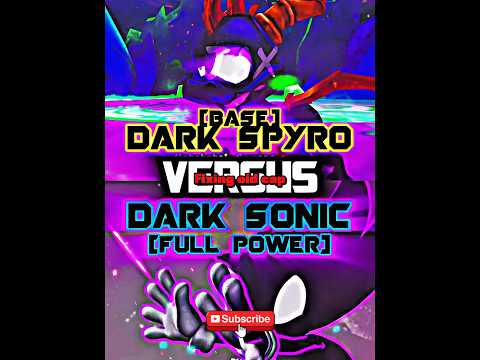 Dark Spyro Vs Dark Sonic | remake | fixing old cap | JAX | #wisedit