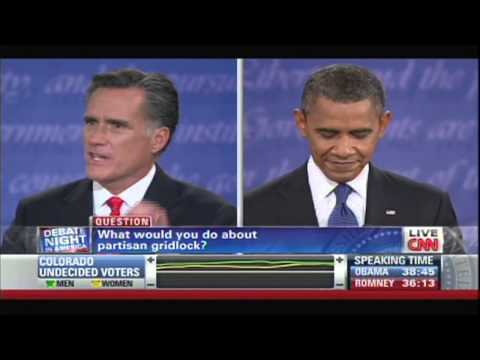 First Presidential Debate 2012 Barack Obama Mitt Romney Denver Colorado October 3, 2012 (6/6)