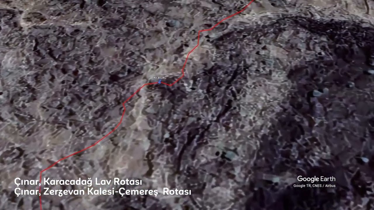 Diyarbakır Kral Yolu - Çınar, Karacadağ Lav Rotaları 3D
