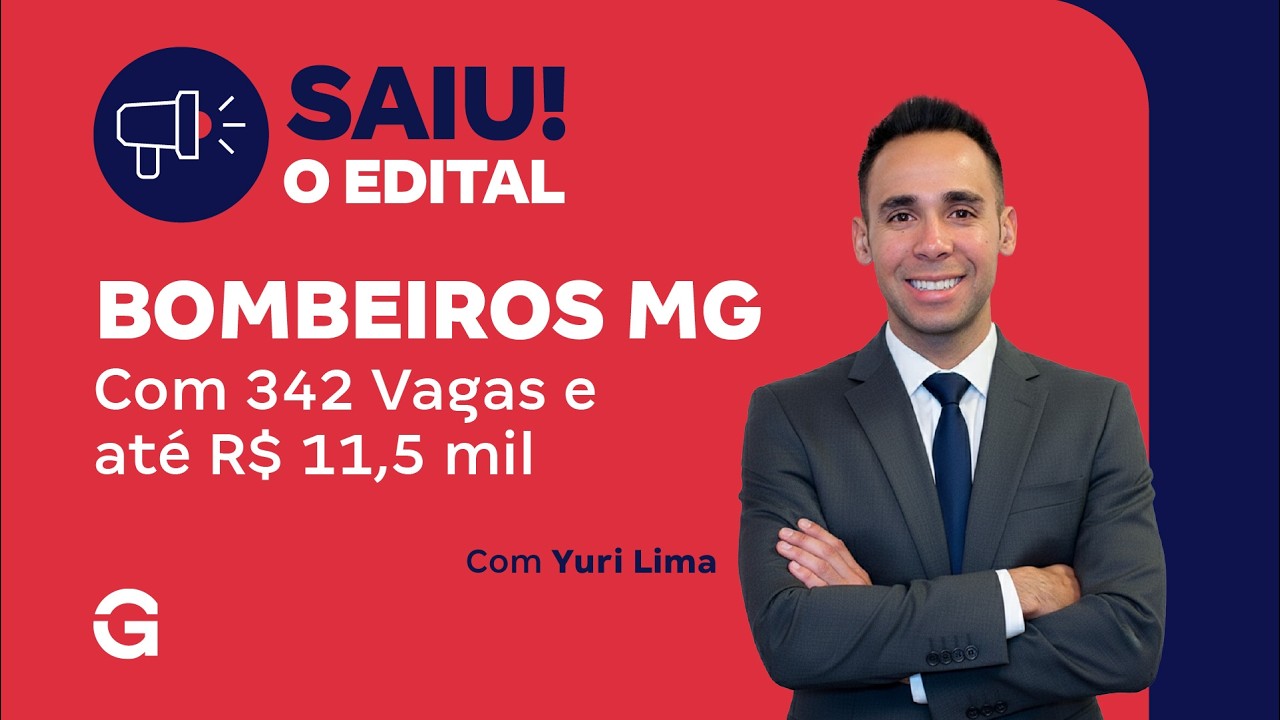 Concurso Bombeiros MG: Saiu o Edital com 342 Vagas e até R$ 11,5 mil