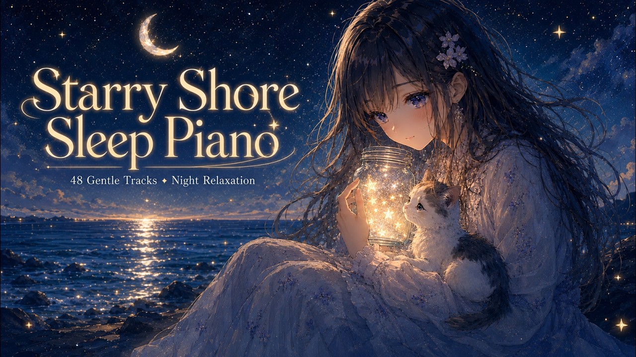 小瓶の星と、夜の海 🌙 睡眠・夜の癒し用 ピアノBGM