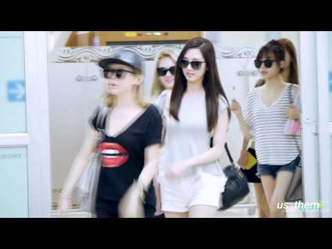 130807 Seohyun Fancam at Gimpo From Japan