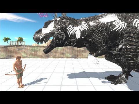 VENOM T-REX DEATH RUN - Animal Revolt Battle Simulator