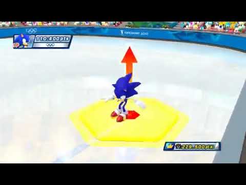 Mario & Sonic At The Olympic Winter Games - Figure Skating (Swan Lake) - Sonic
