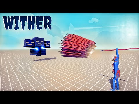 MINECRAFT WITHER vs EVERY GOD Totally Accurate Battle Simulator TABS