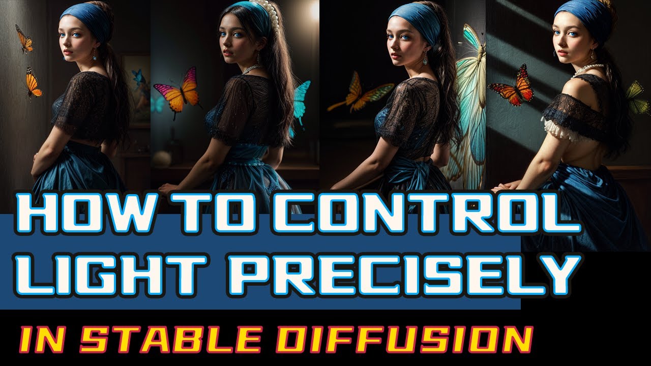 How to Control the light in Stable Diffusion ！Only 2 steps ! so easy !