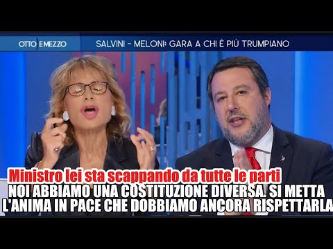Scontro stellare Tra la Gruber e Salvini: Quando sbaglia un politico cosa va fatto?